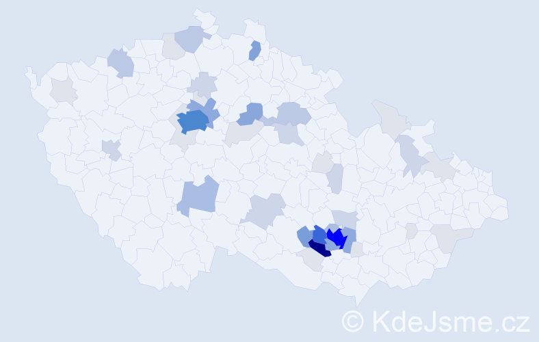Příjmení: 'Rosendorf', počet výskytů 154 v celé ČR