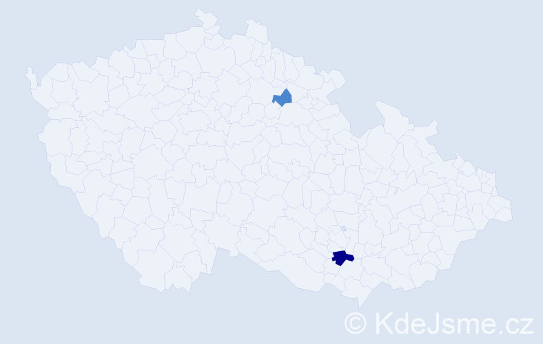 Příjmení: 'Chomyšyn', počet výskytů 4 v celé ČR