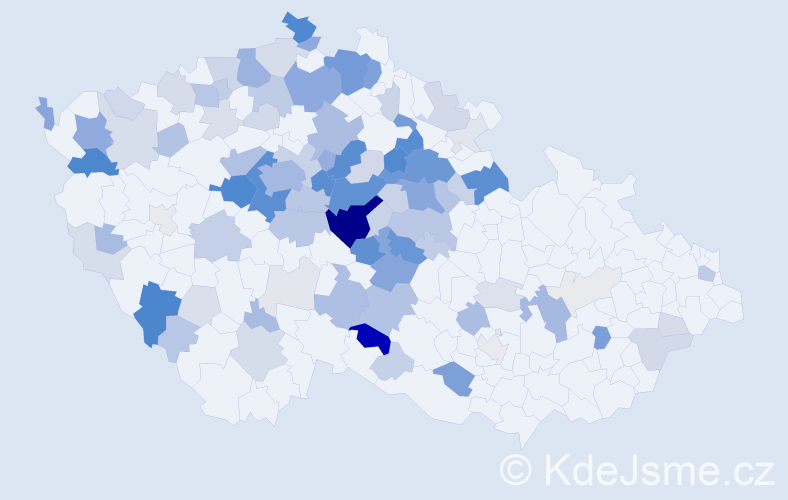 Příjmení: 'Mejstřík', počet výskytů 372 v celé ČR