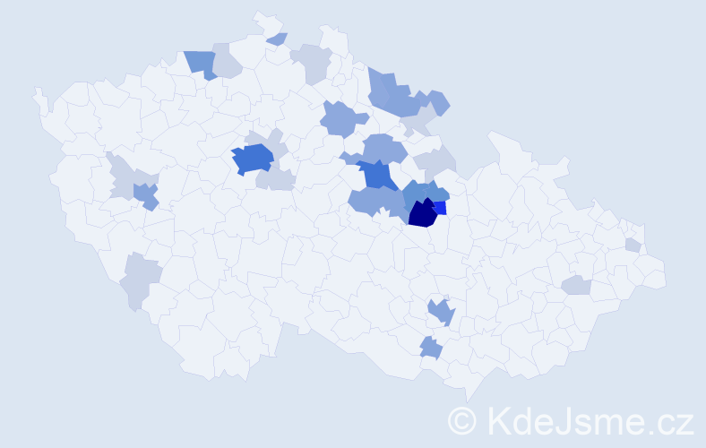 Příjmení: 'Limberský', počet výskytů 85 v celé ČR