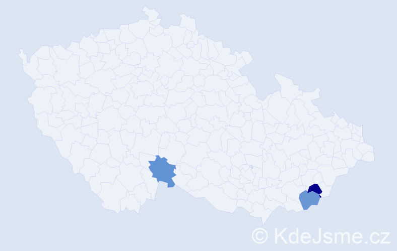 Příjmení: 'Faast', počet výskytů 3 v celé ČR