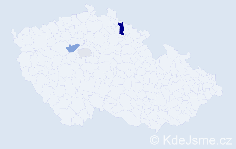 Příjmení: 'Bainhofnerová', počet výskytů 3 v celé ČR