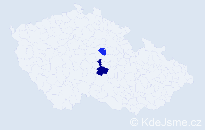 Příjmení: 'Vidičan', počet výskytů 4 v celé ČR