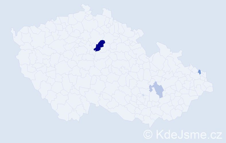 Příjmení: 'Kalicovová', počet výskytů 6 v celé ČR