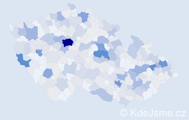 Příjmení: 'Sokolová', počet výskytů 1654 v celé ČR
