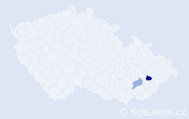 Příjmení: 'Kondiczová', počet výskytů 7 v celé ČR