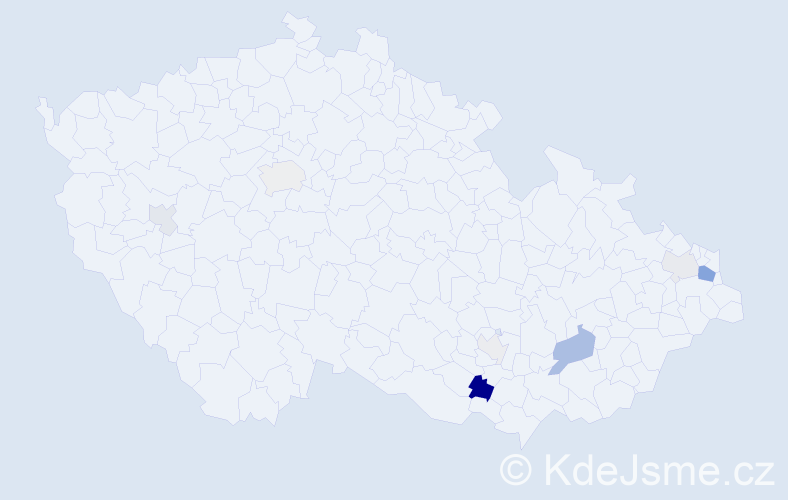 Příjmení: 'Gröbner', počet výskytů 18 v celé ČR