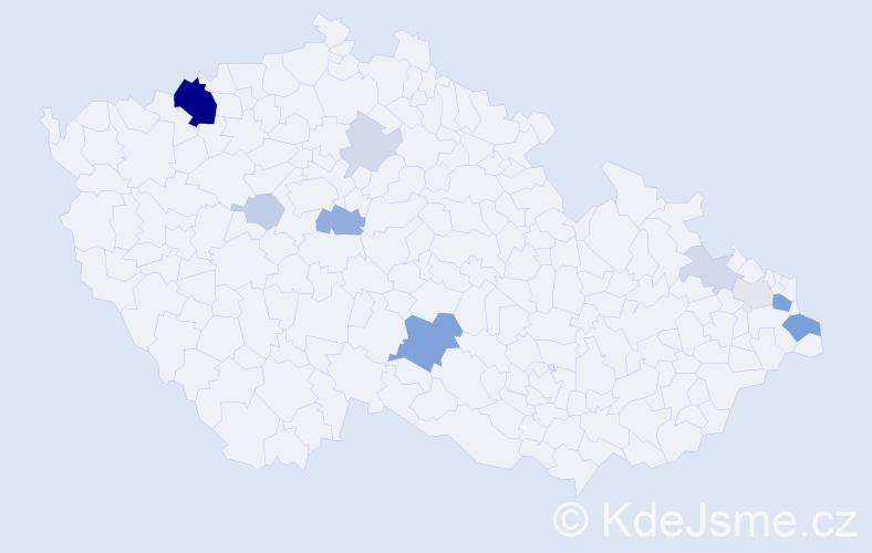 Příjmení: 'Germeková', počet výskytů 31 v celé ČR