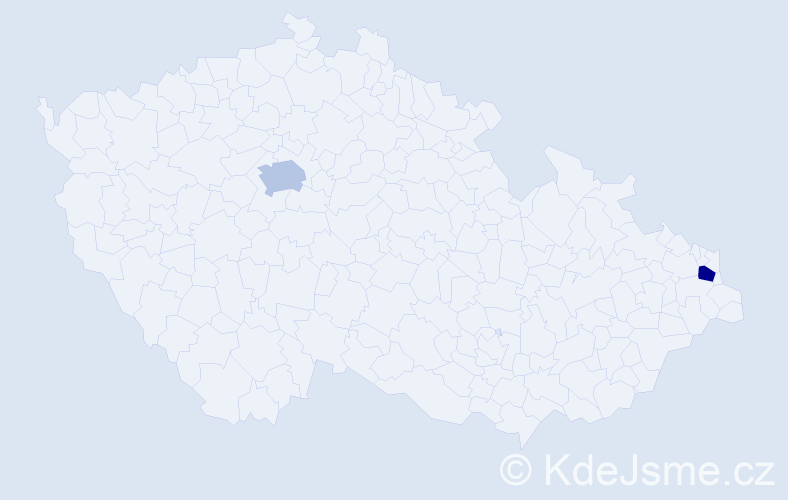 Příjmení: 'Dunajský', počet výskytů 4 v celé ČR