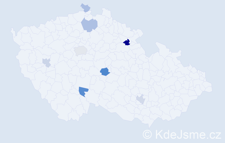 Příjmení: 'Horaisová', počet výskytů 20 v celé ČR