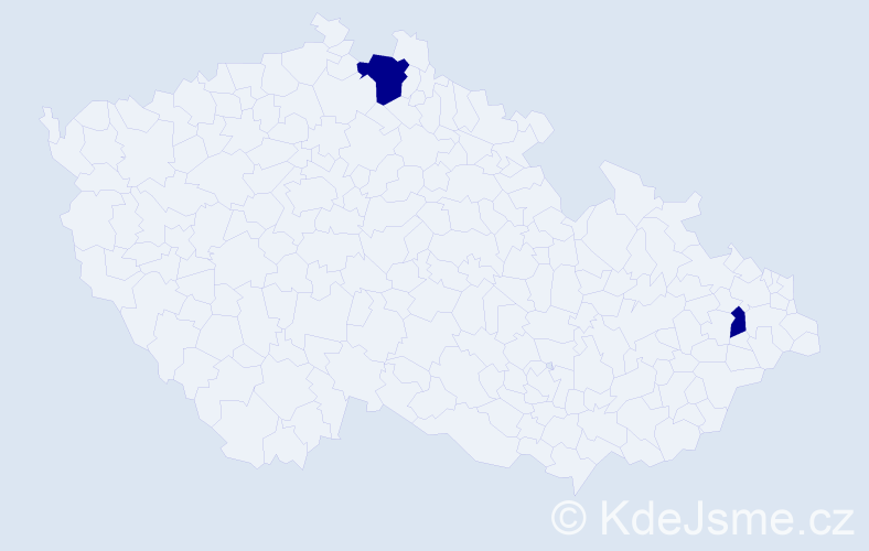 Příjmení: 'Blankenburg', počet výskytů 6 v celé ČR