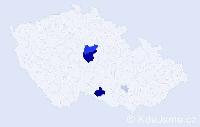 Příjmení: 'Řimková', počet výskytů 6 v celé ČR