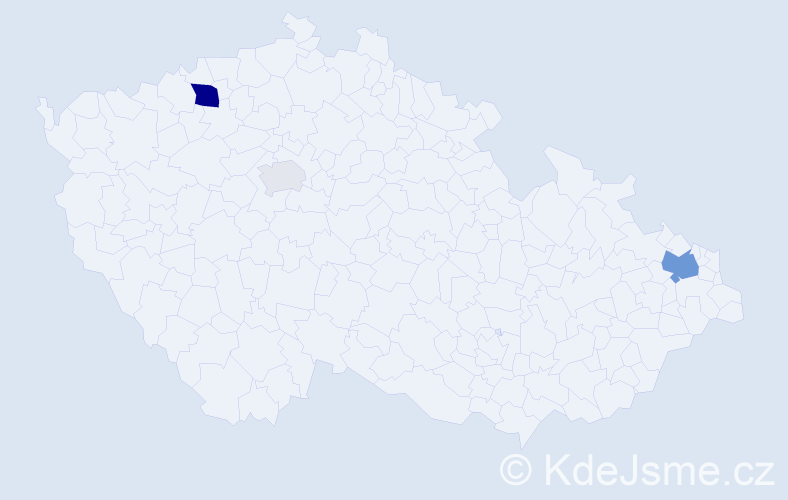 Příjmení: 'Baršoň', počet výskytů 9 v celé ČR