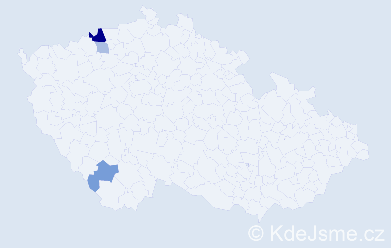 Příjmení: 'Chamulák', počet výskytů 6 v celé ČR