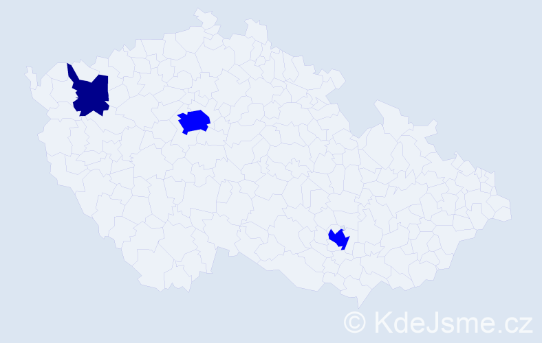 Příjmení: 'Millet', počet výskytů 4 v celé ČR