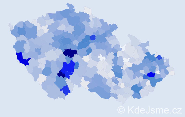 Příjmení: 'Hrušková', počet výskytů 5418 v celé ČR