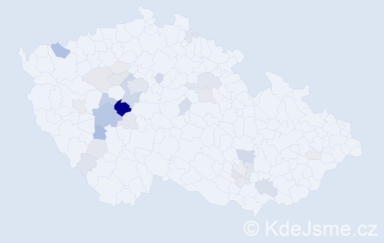 Příjmení: 'Kozohorská', počet výskytů 146 v celé ČR