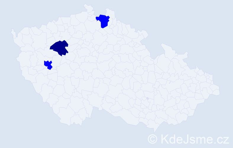 Příjmení: 'Khuc', počet výskytů 4 v celé ČR