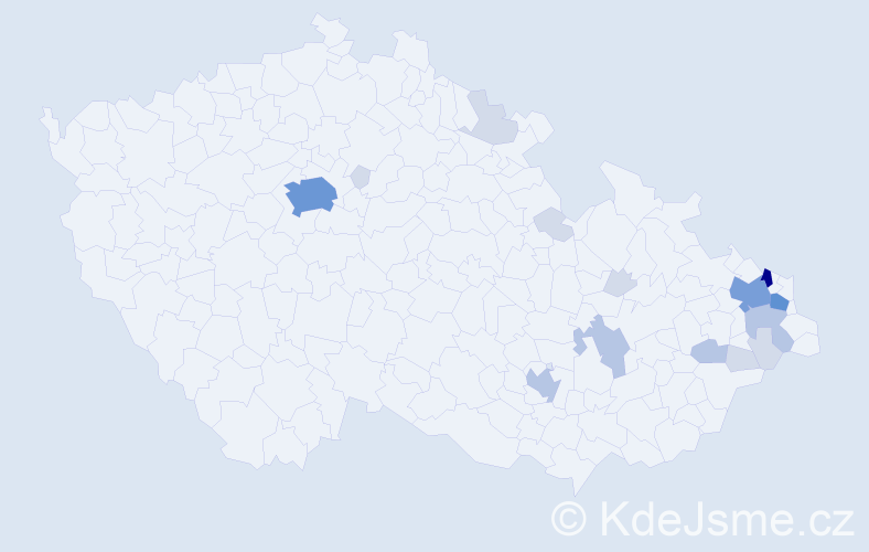 Příjmení: 'Sittek', počet výskytů 49 v celé ČR