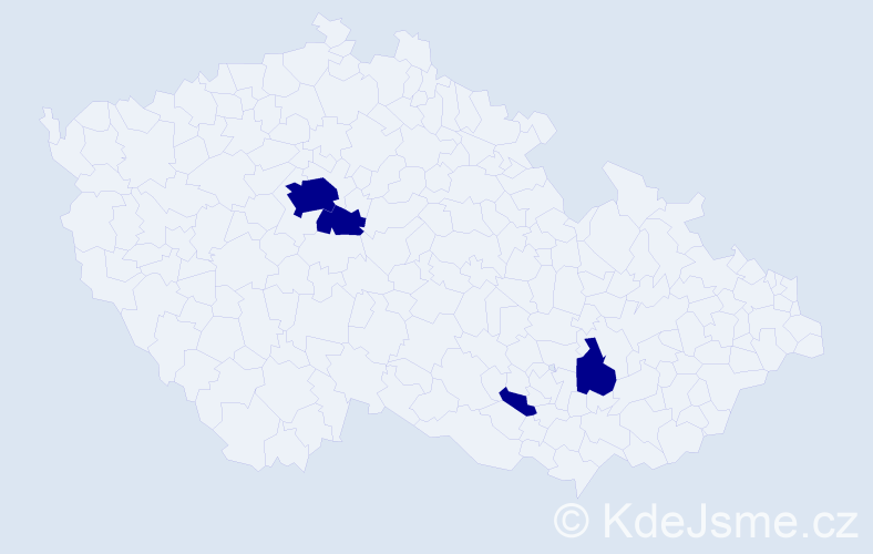Příjmení: 'Hrendzha', počet výskytů 4 v celé ČR