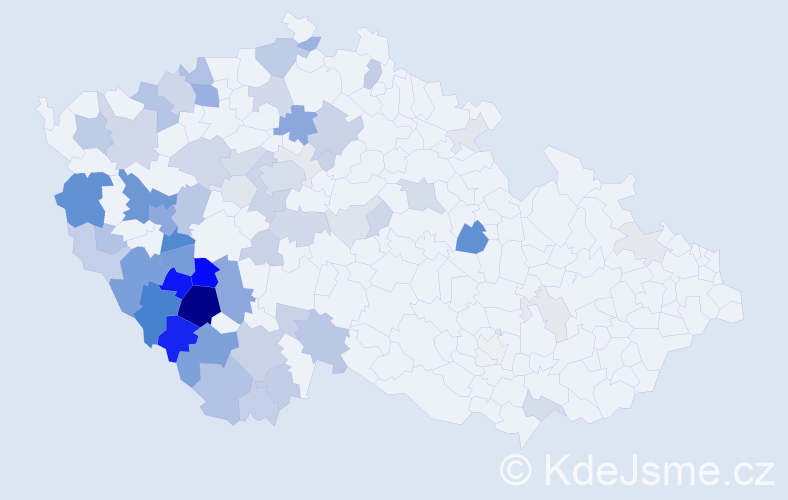 Příjmení: 'Peleška', počet výskytů 221 v celé ČR