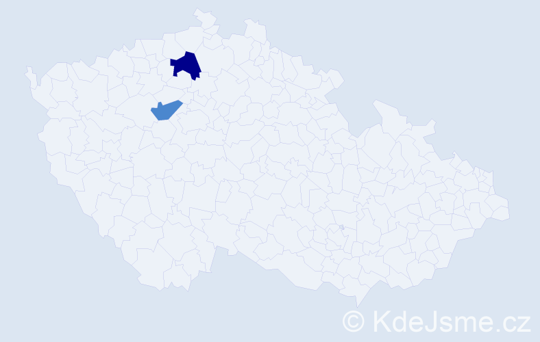 Příjmení: 'Pafel', počet výskytů 7 v celé ČR