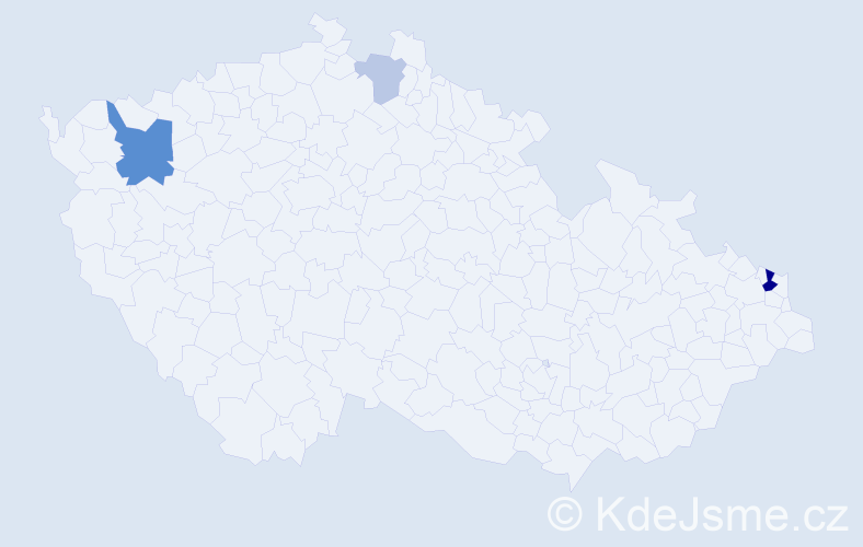Příjmení: 'Frývaldský', počet výskytů 8 v celé ČR