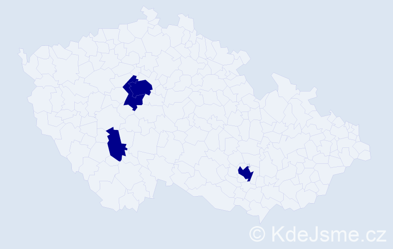 Příjmení: 'Ehrenthal', počet výskytů 4 v celé ČR