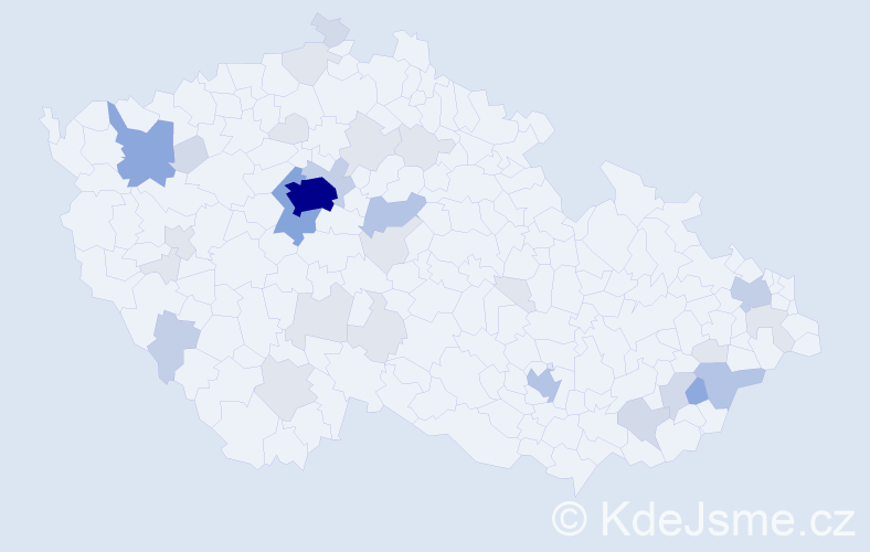 Příjmení: 'Freund', počet výskytů 96 v celé ČR