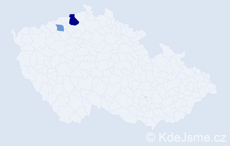 Příjmení: 'Lalkovicsová', počet výskytů 5 v celé ČR