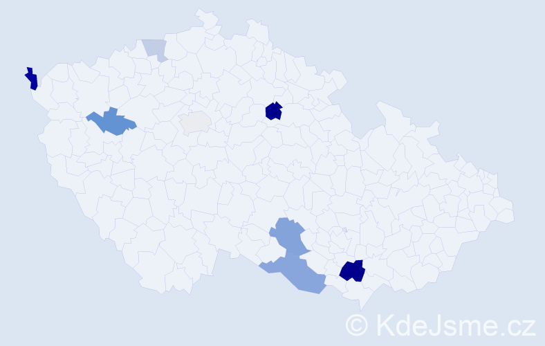 Příjmení: 'Stroh', počet výskytů 15 v celé ČR