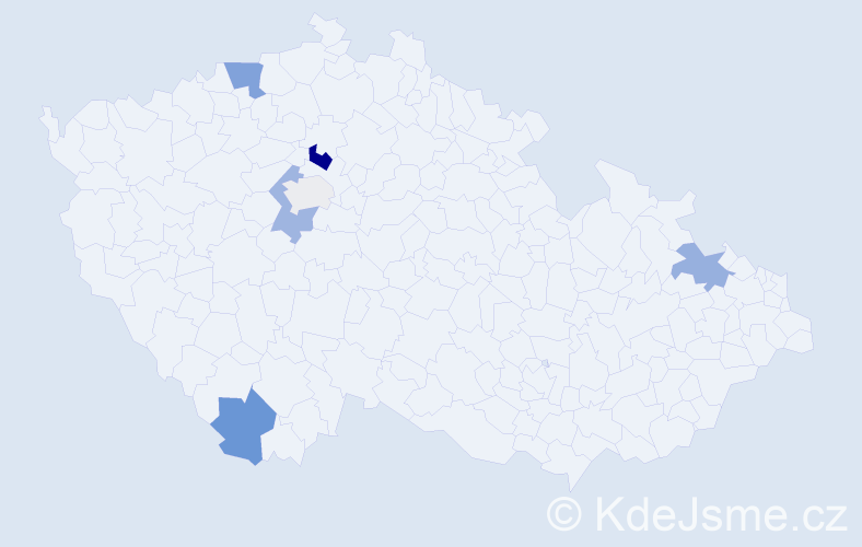 Příjmení: 'Carr', počet výskytů 14 v celé ČR
