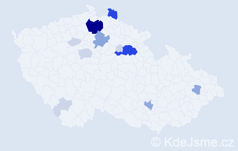 Příjmení: 'Bendig', počet výskytů 43 v celé ČR