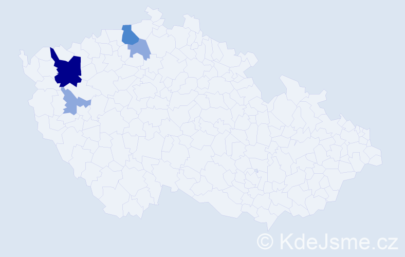 Příjmení: 'Würknerová', počet výskytů 9 v celé ČR