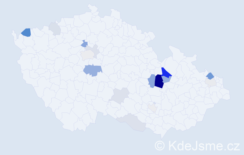 Příjmení: 'Stenzlová', počet výskytů 37 v celé ČR