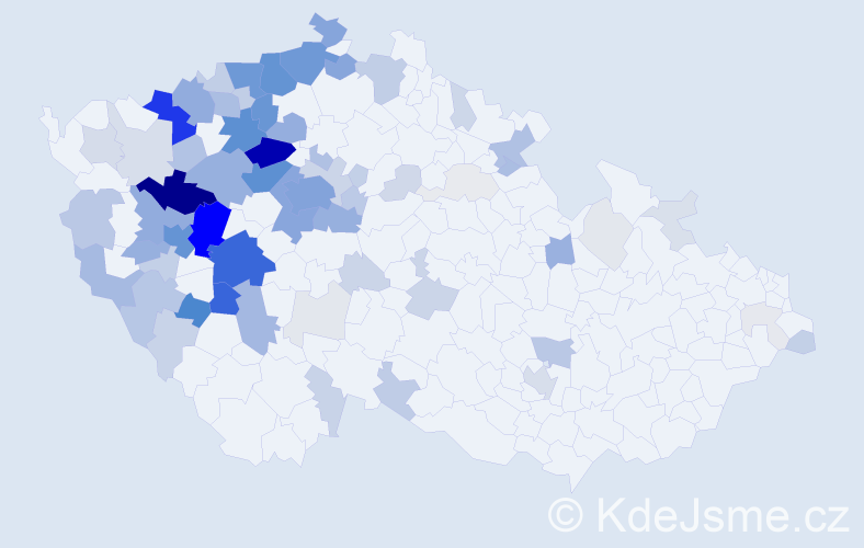 Příjmení: 'Bernášek', počet výskytů 384 v celé ČR