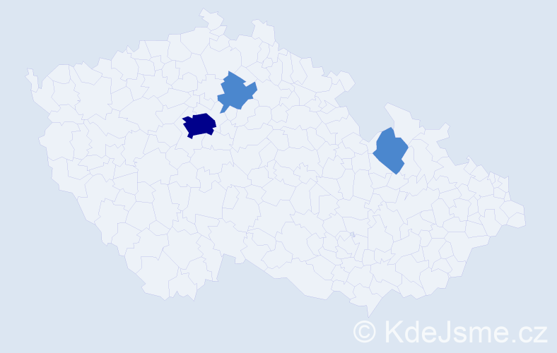 Příjmení: 'Fedorychko', počet výskytů 5 v celé ČR