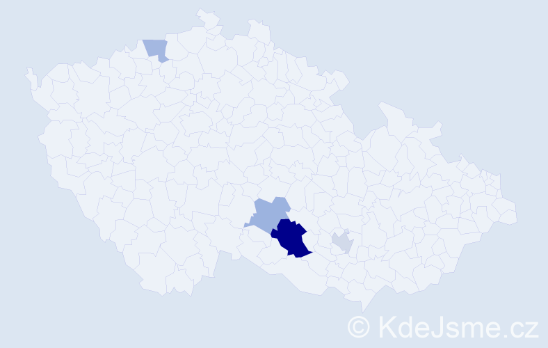 Příjmení: 'Buclová', počet výskytů 8 v celé ČR