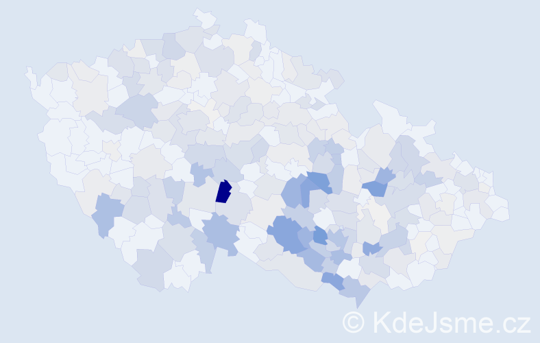 Příjmení: 'Kršková', počet výskytů 871 v celé ČR