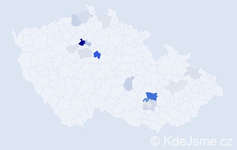 Příjmení: 'Škarohlídová', počet výskytů 41 v celé ČR