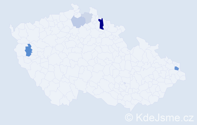 Příjmení: 'Esch', počet výskytů 10 v celé ČR