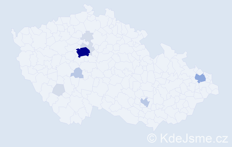 Příjmení: 'Korpan', počet výskytů 28 v celé ČR