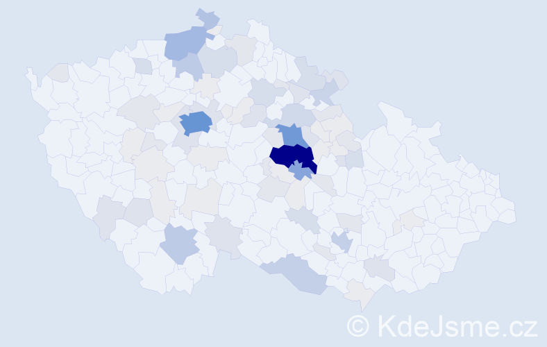 Příjmení: 'Tlapáková', počet výskytů 325 v celé ČR