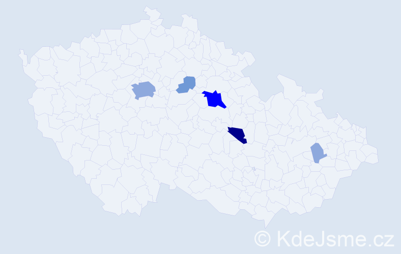 Příjmení: 'Fliedr', počet výskytů 14 v celé ČR