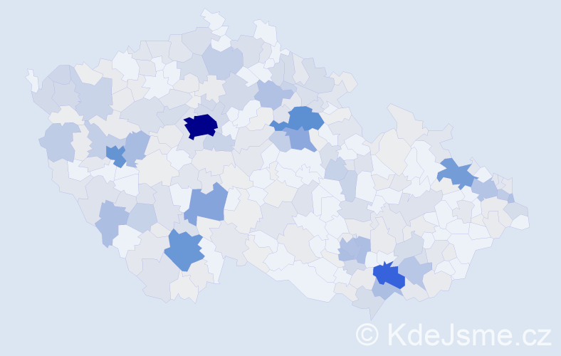 Příjmení: 'Rybová', počet výskytů 1130 v celé ČR