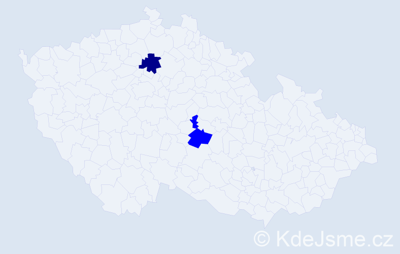 Příjmení: 'Sabanová', počet výskytů 3 v celé ČR