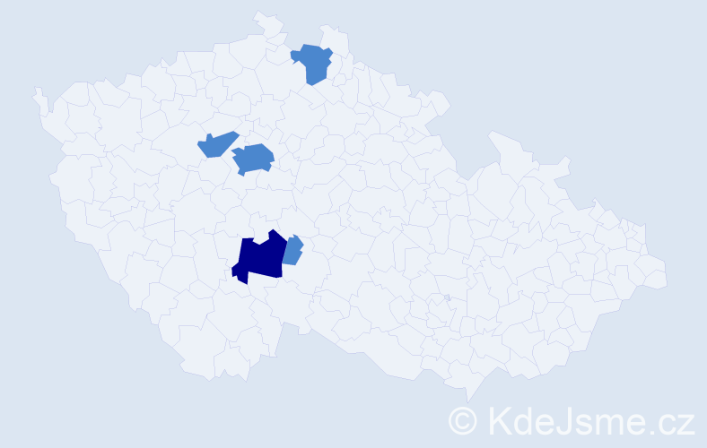 Příjmení: 'Kishchuk', počet výskytů 7 v celé ČR