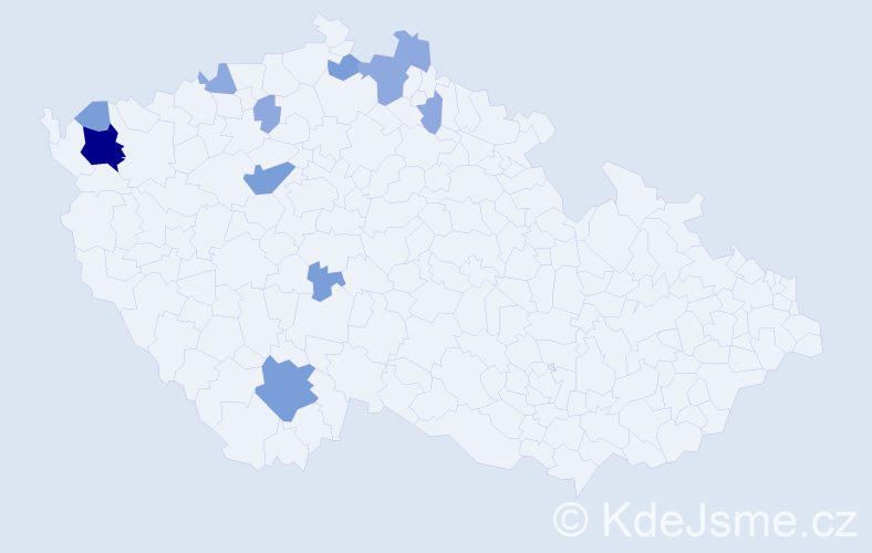 Příjmení: 'Runge', počet výskytů 22 v celé ČR