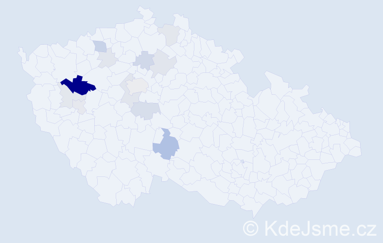 Příjmení: 'Bartásková', počet výskytů 42 v celé ČR