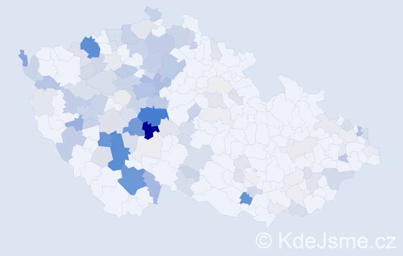 Příjmení: 'Drábová', počet výskytů 458 v celé ČR